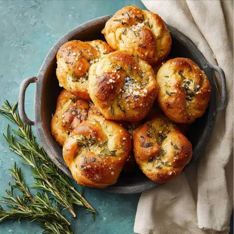 Easy Garlic Rosemary Focaccia Muffins Recipe