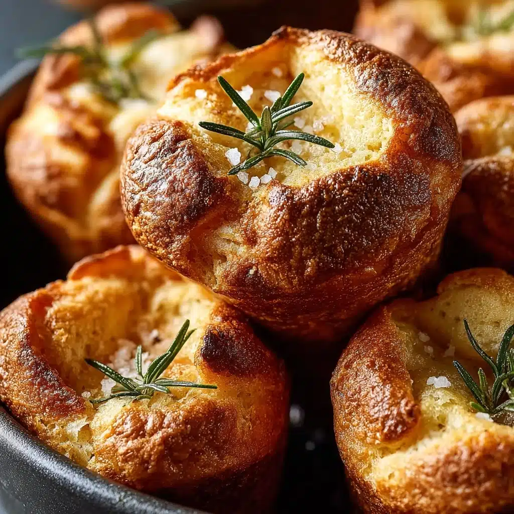 Easy Garlic Rosemary Focaccia Muffins Recipe - Recipe Image