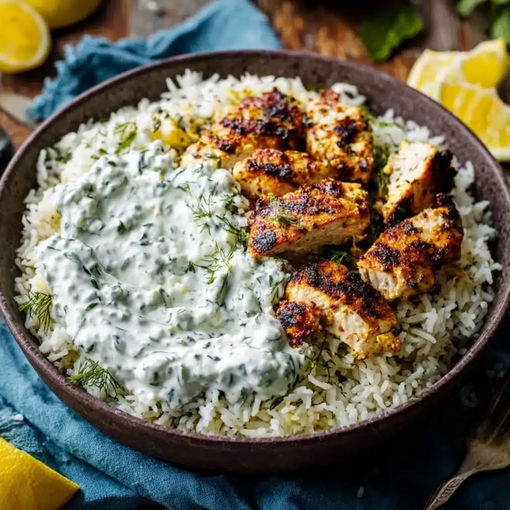 Dump-and-Bake Chicken Tzatziki Casserole Recipe - Recipe Image