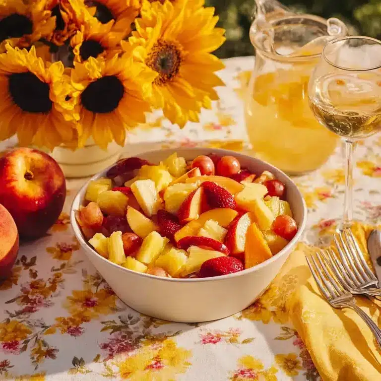 Summer Peach Fruit Salad: Refreshing Recipe for Hot Days Recipe