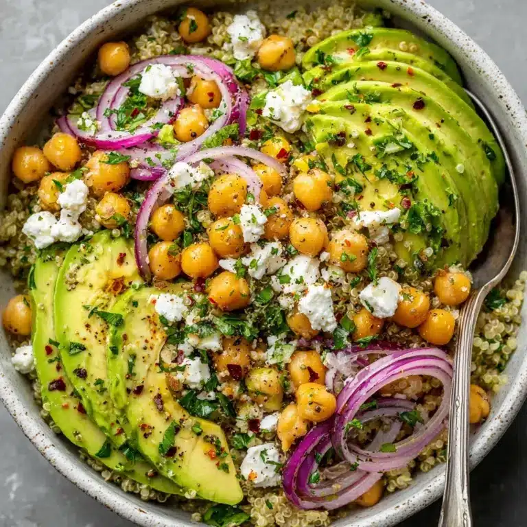 Chickpea Feta Avocado Salad Recipe