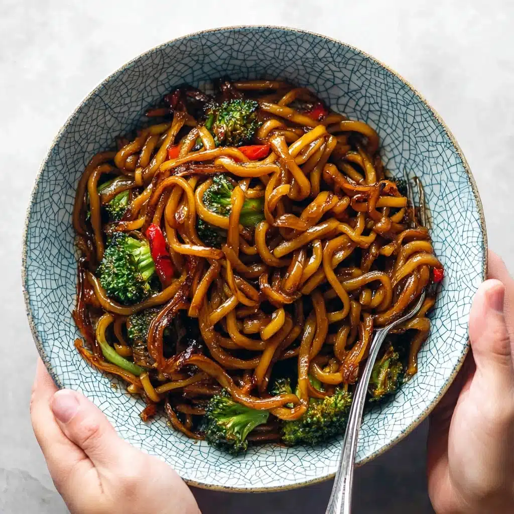 Quick and Flavorful Beef Black Pepper Udon Recipe - Recipe Image
