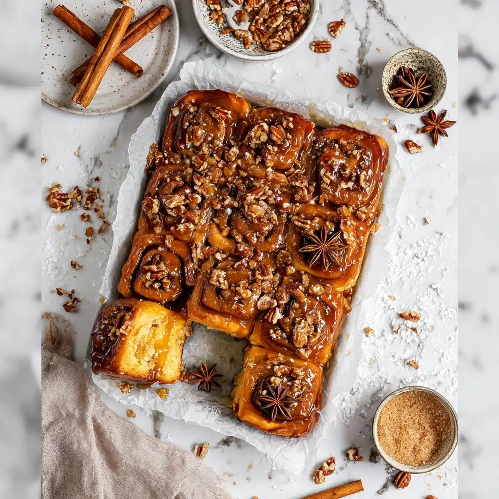 Spiced Pumpkin Pecan Sticky Buns Recipe - Recipe Image