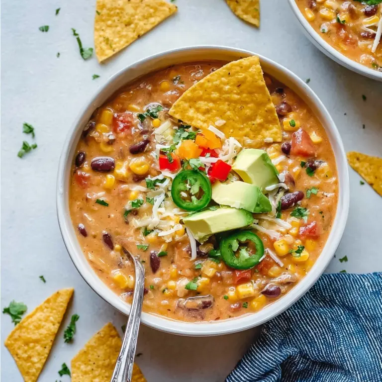 Crockpot Vegetarian Tortilla Soup Recipe