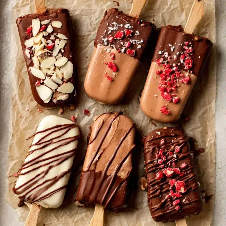 Easy Creamy Chocolate Popsicles Recipe
