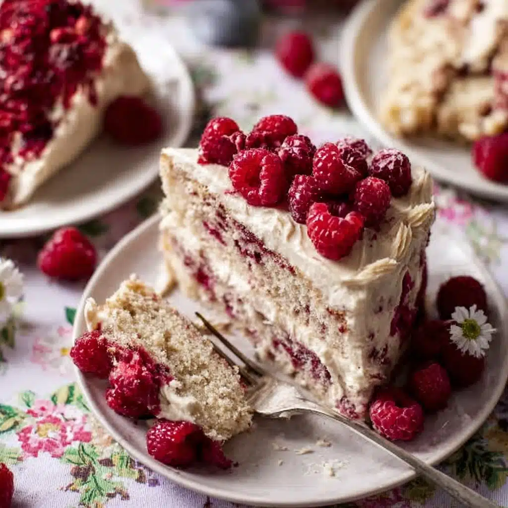 White Chocolate Raspberry Dream Cake Recipe - Recipe Image