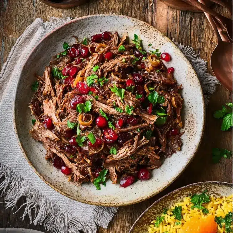 Slow Cooker Cranberry Beef Brisket Recipe