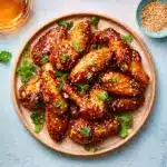 Crispy Honey Garlic Baked Chicken Wings Recipe