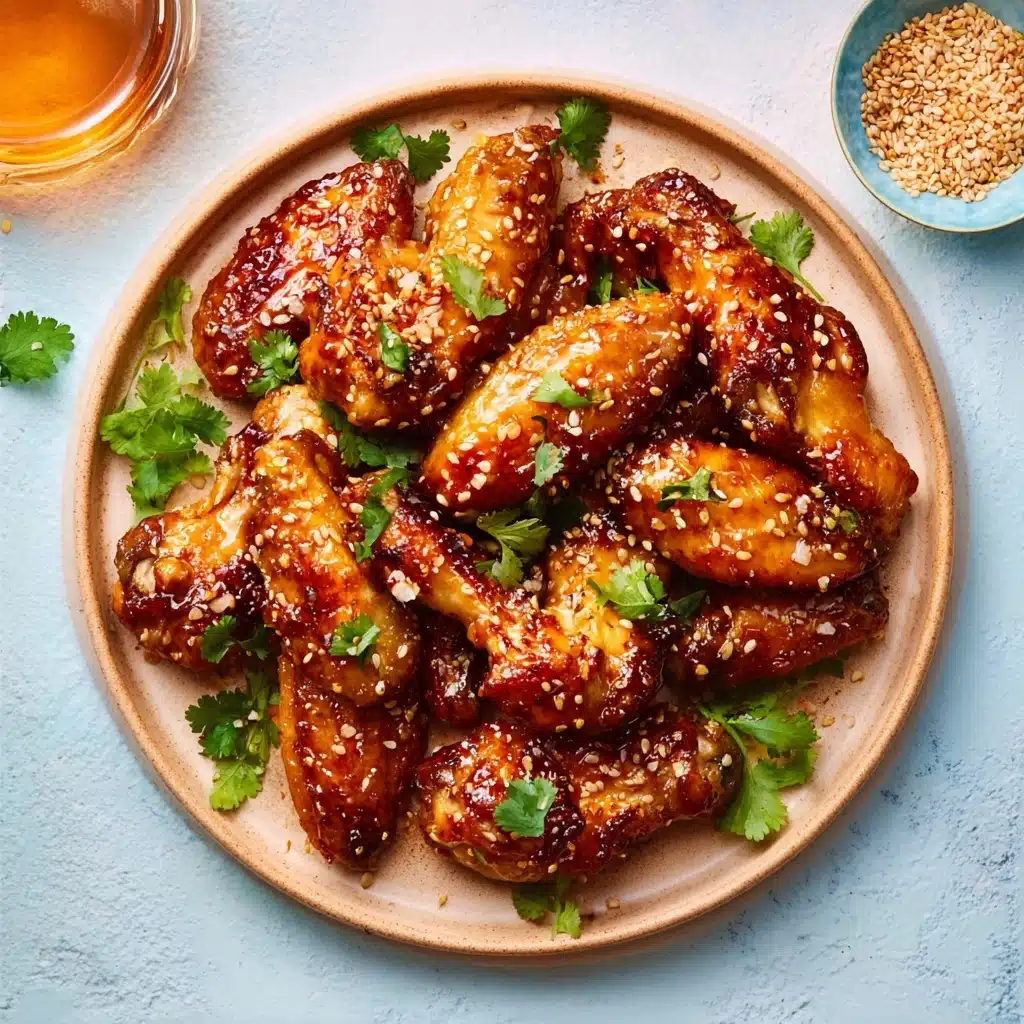 Crispy Honey Garlic Baked Chicken Wings Recipe - Recipe Image