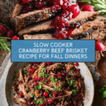 Slow Cooker Cranberry Beef Brisket Recipe