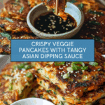 Crispy Vegetable Pancakes with Asian Dipping Sauce Recipe