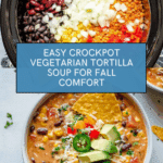 Crockpot Vegetarian Tortilla Soup Recipe