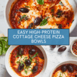 High Protein Cottage Cheese Pizza Bowls Recipe