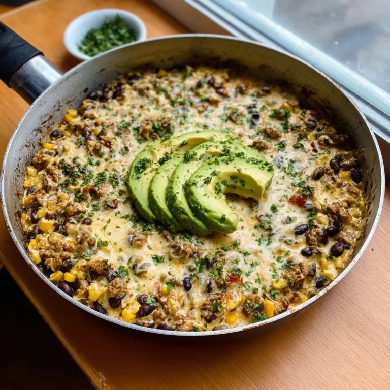 Salsa Verde Chicken & Rice Skillet Recipe