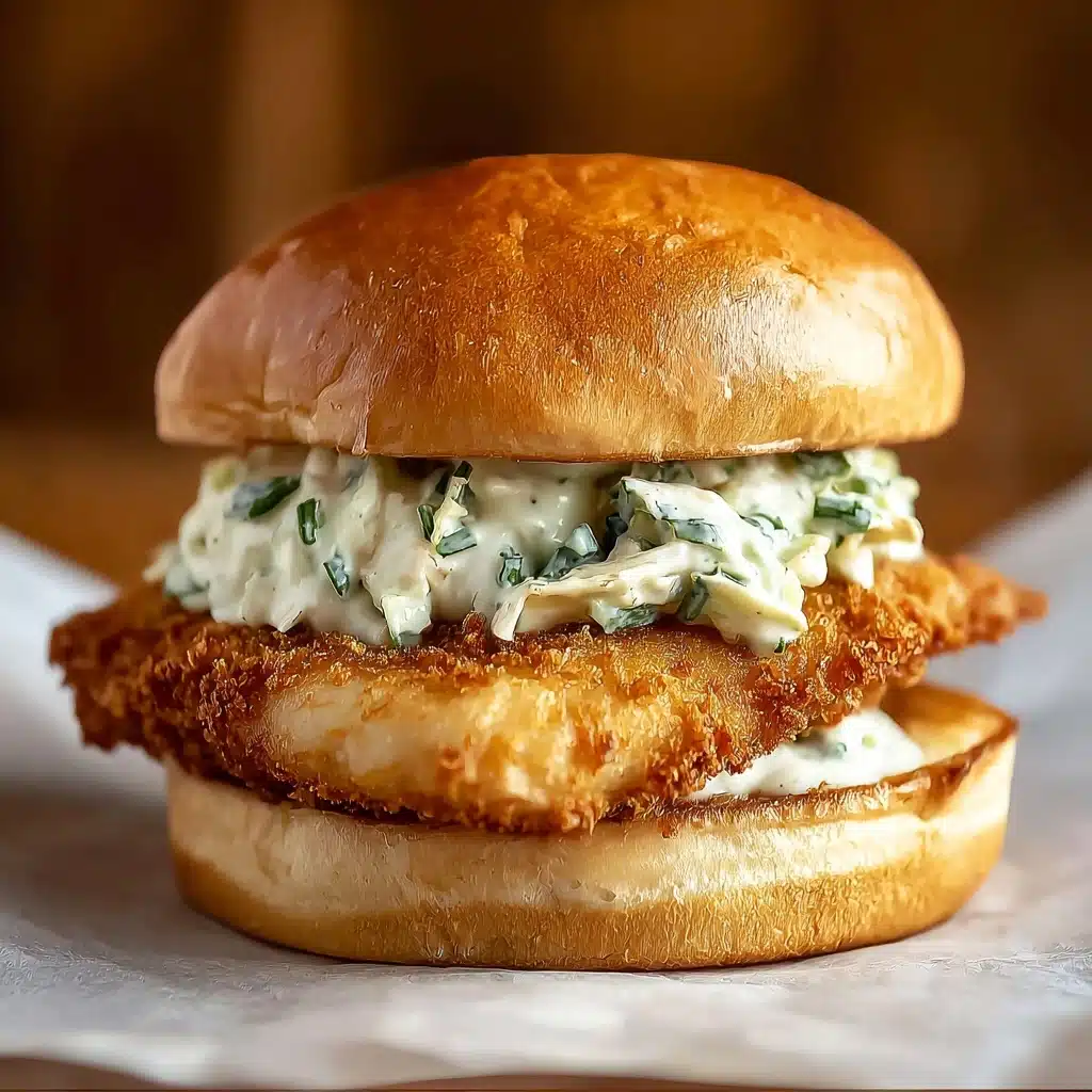Crispy Fried Cod Fish Sandwich Recipe - Recipe Image