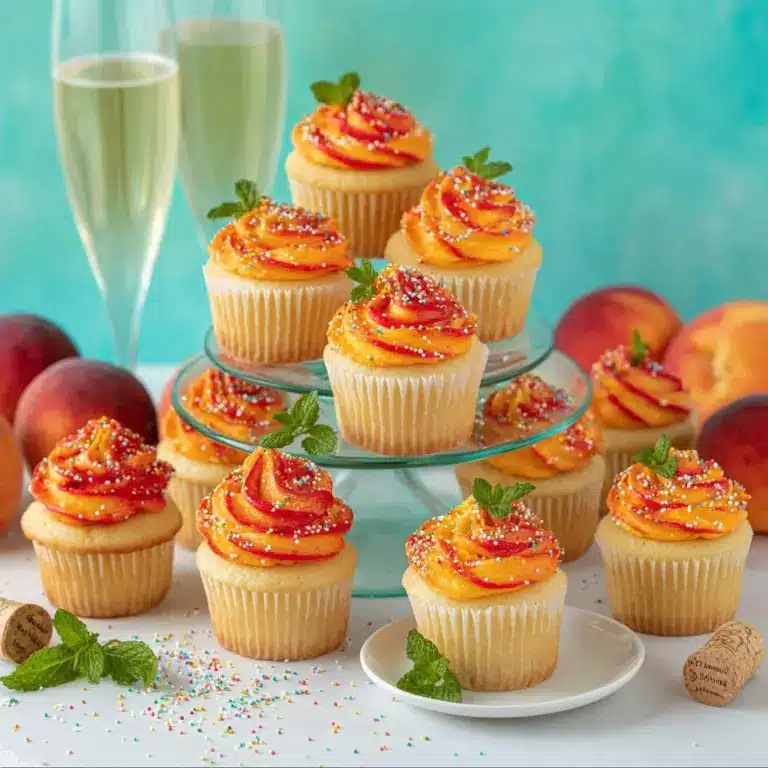 Peach Bellini Cupcakes Recipe