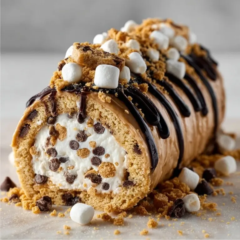Smores Explosion Cookie Dough Ice Cream Roll: A Sweet Delight