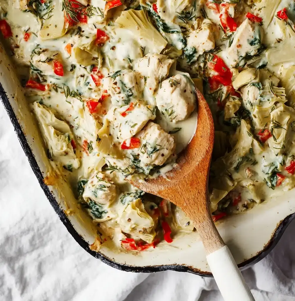 Spinach Artichoke Chicken Bake Recipe