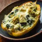 Spinach and Artichoke Stuffed Spaghetti Squash Recipe