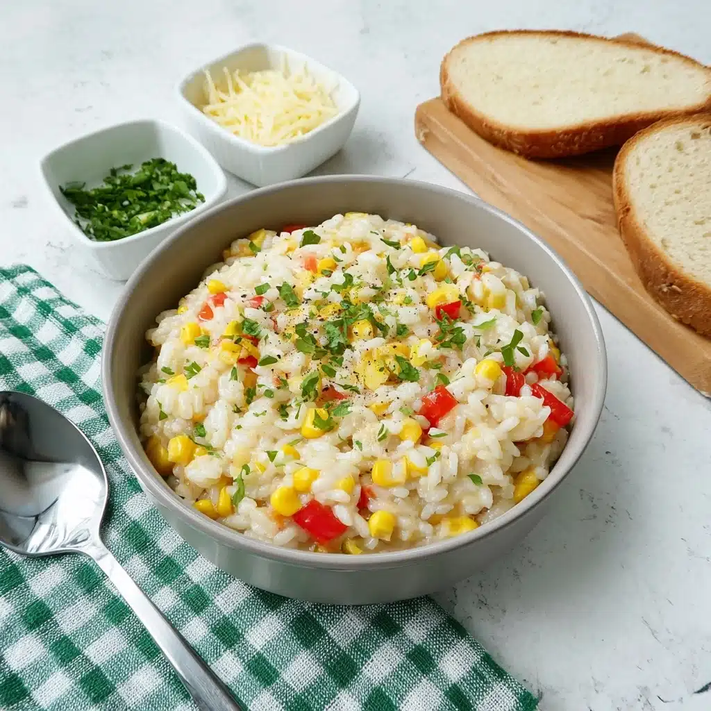 Corn and Red Pepper Risotto Recipe - Recipe Image