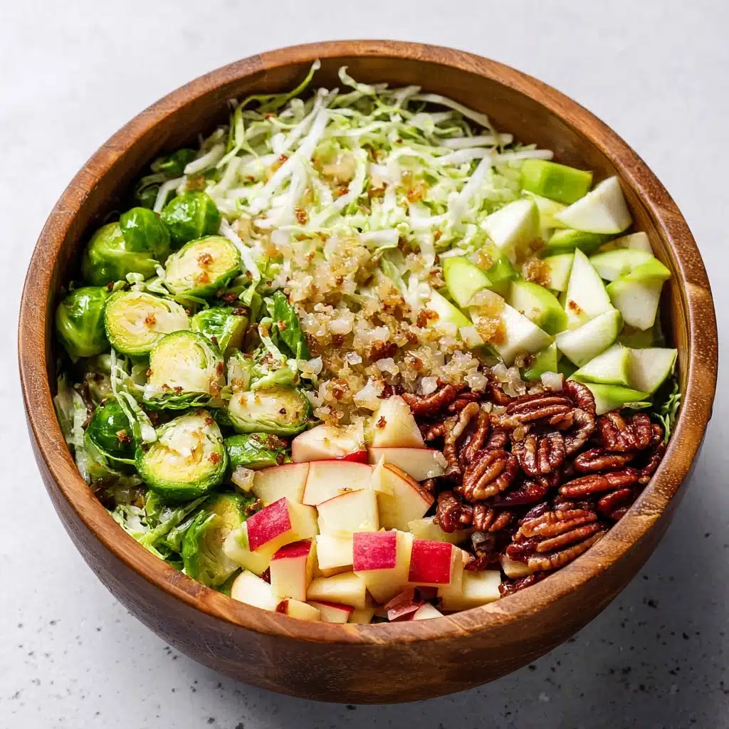Brussels Salad with Pear and Pecans Recipe - Recipe Image