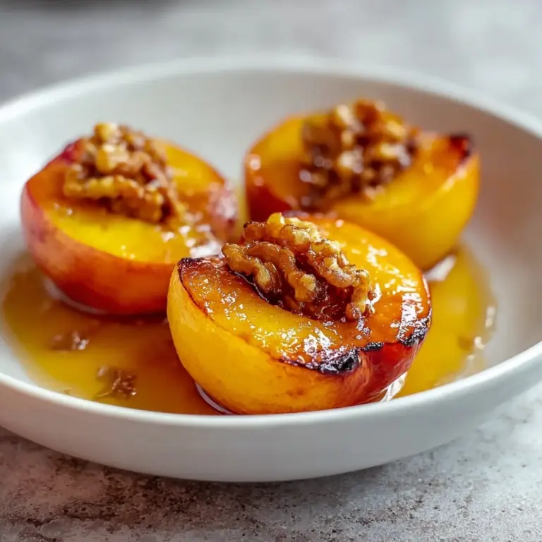 Healthy Honey Roasted Peaches Recipe