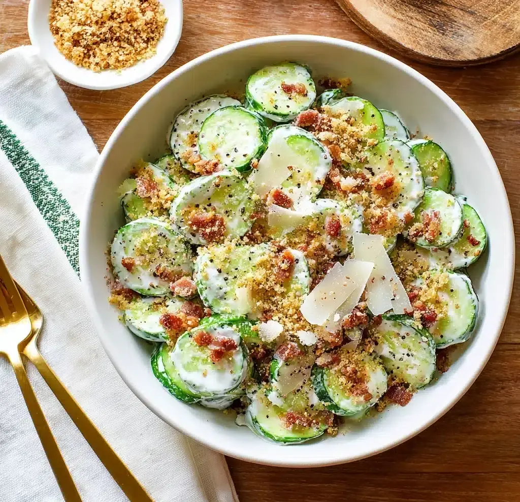 Cucumber Caesar Salad Recipe