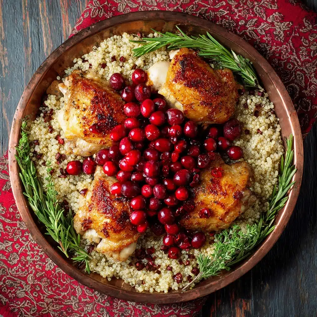 One-Pan Cranberry Rosemary Chicken Recipe - Recipe Image