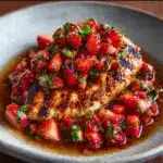 Balsamic Chicken Strawberry Basil Relish Recipe