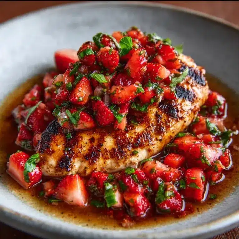 Balsamic Chicken Strawberry Basil Relish Recipe