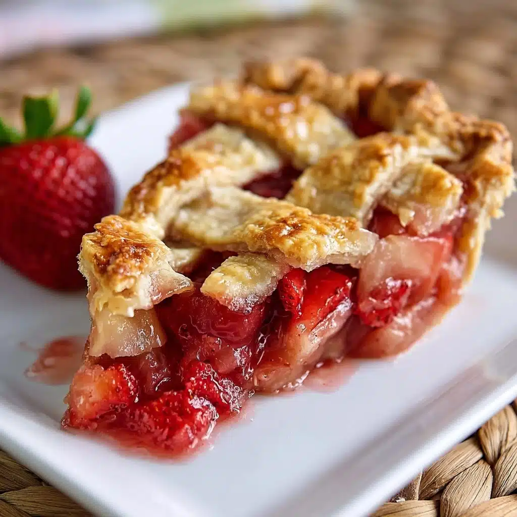 Strawberry Rhubarb Pie Recipe - Recipe Image