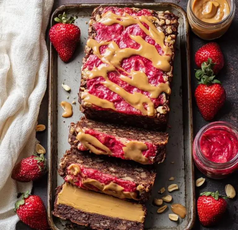 Peanut Butter & Jelly Banana Bread Recipe