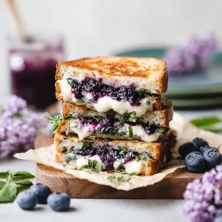 Crispy Blueberry Grilled Cheese Recipe