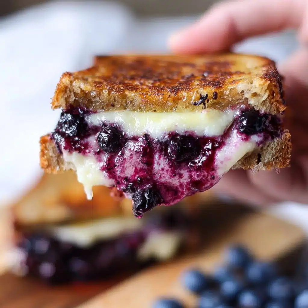 Crispy Blueberry Grilled Cheese Recipe - Recipe Image