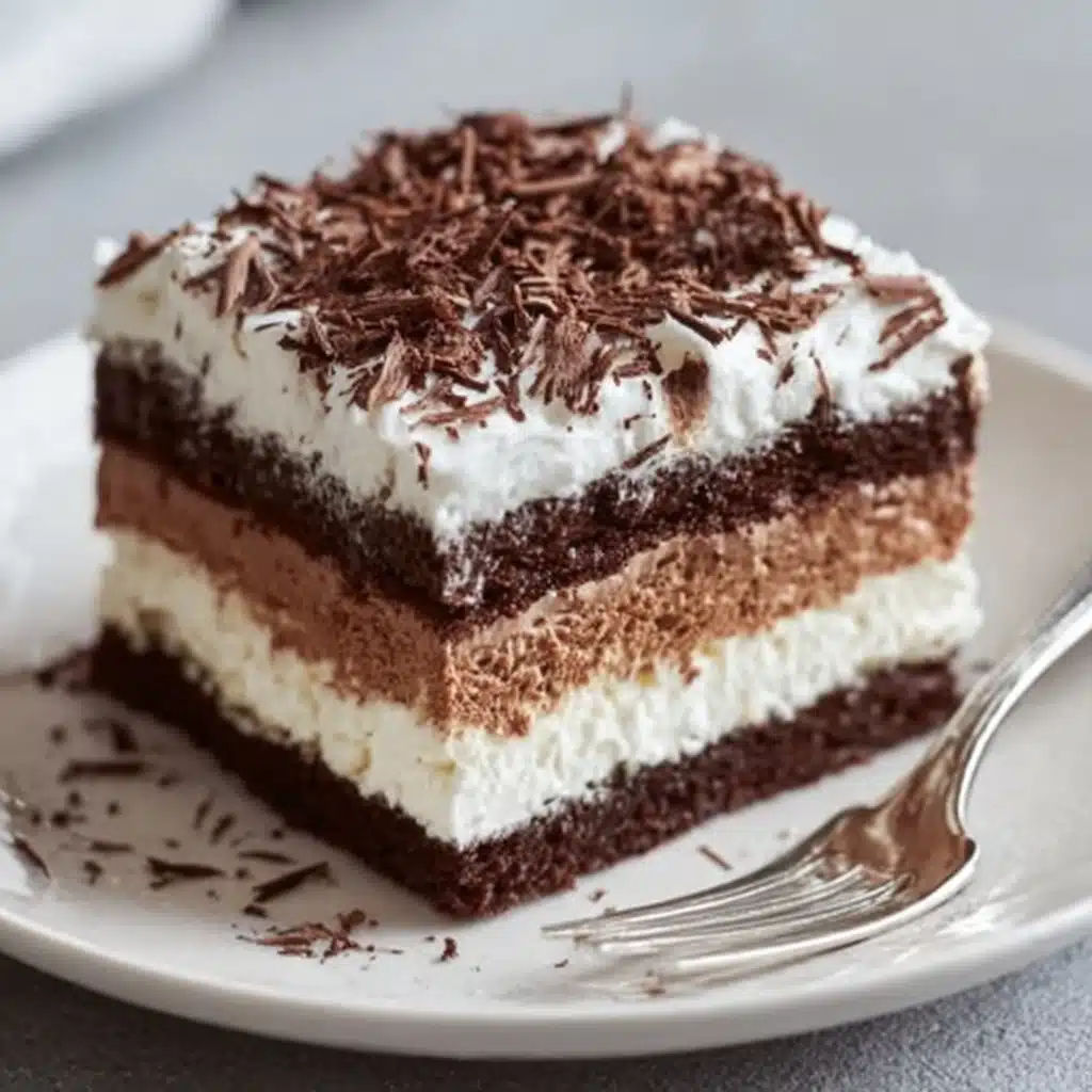 Brownie Refrigerator Cake Recipe - Recipe Image