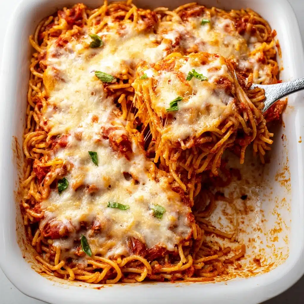 Baked Cream Cheese Spaghetti Casserole Recipe - Recipe Image