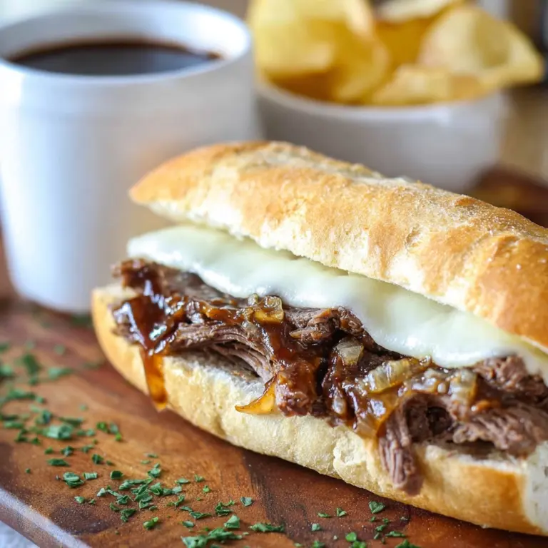 Crockpot French Dip Sandwiches Recipe