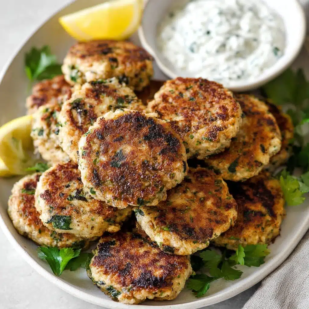 Mediterranean Chicken Patties Recipe - Recipe Image