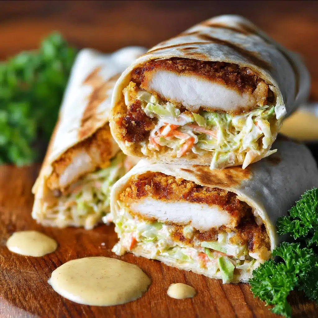 Healthy Honey Mustard Chicken Wrap Recipe - Recipe Image