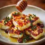 Golden Halloumi with Honey & Thyme Recipe
