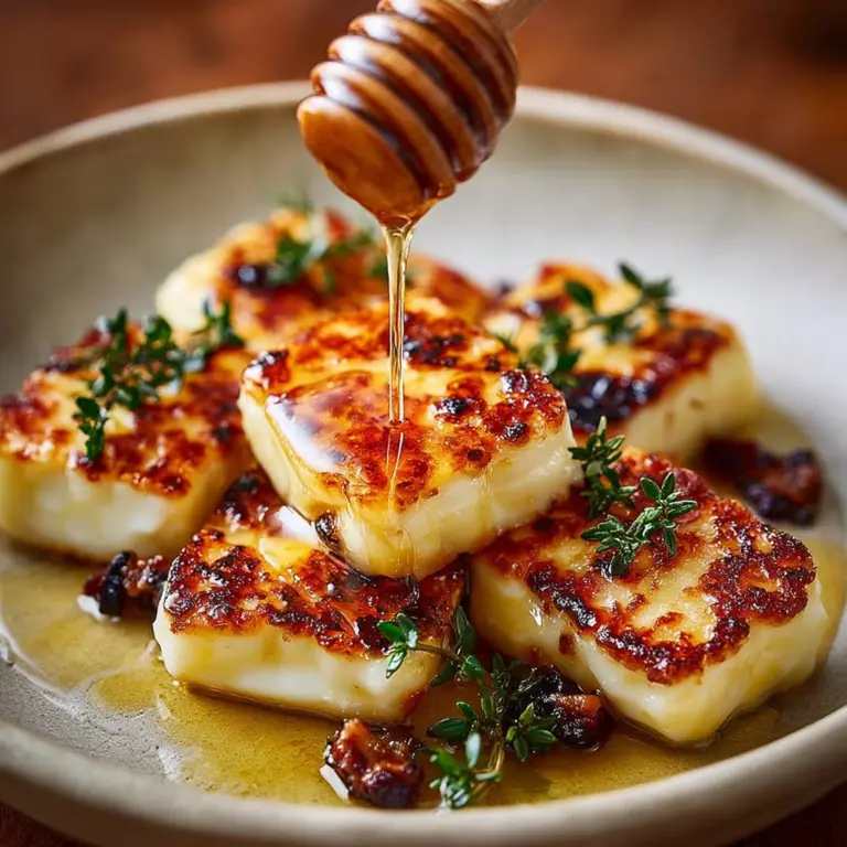 Golden Halloumi with Honey & Thyme Recipe