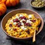 Baked Pumpkin Goat Cheese Risotto Recipe