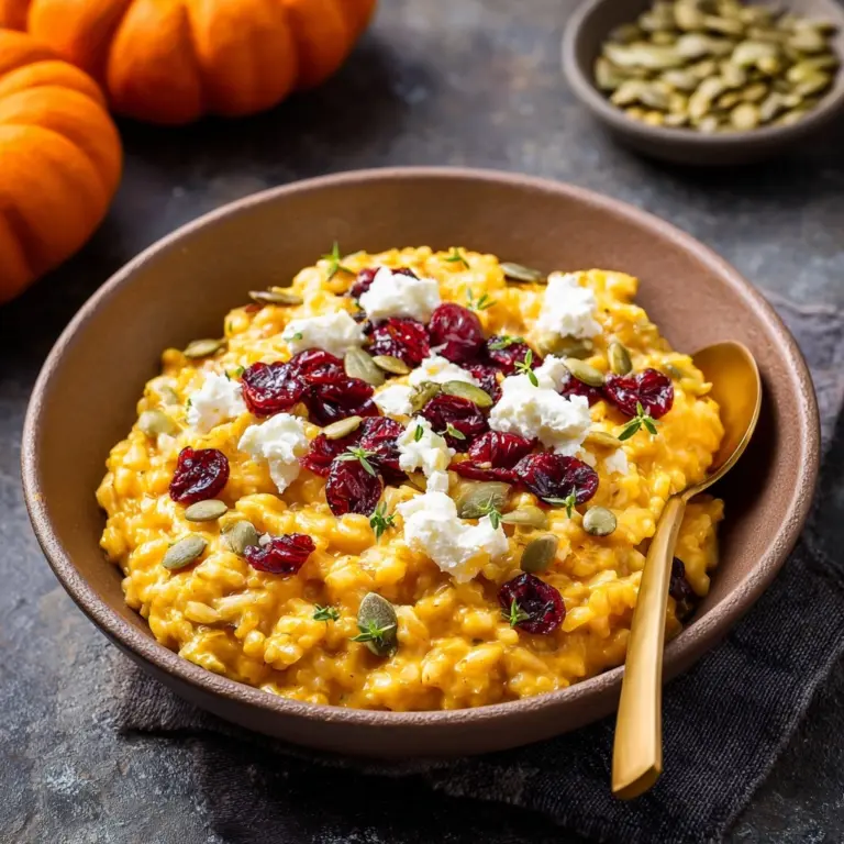 Baked Pumpkin Goat Cheese Risotto Recipe