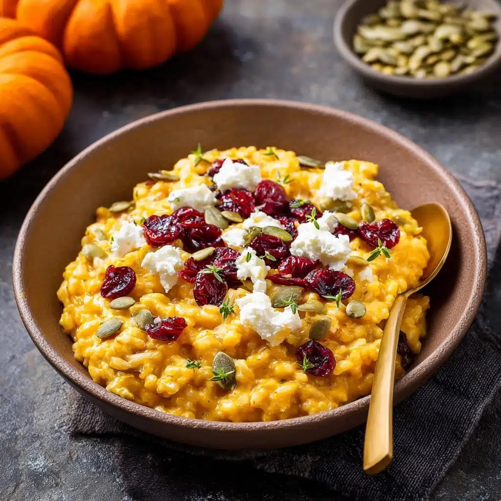 Baked Pumpkin Goat Cheese Risotto Recipe - Recipe Image