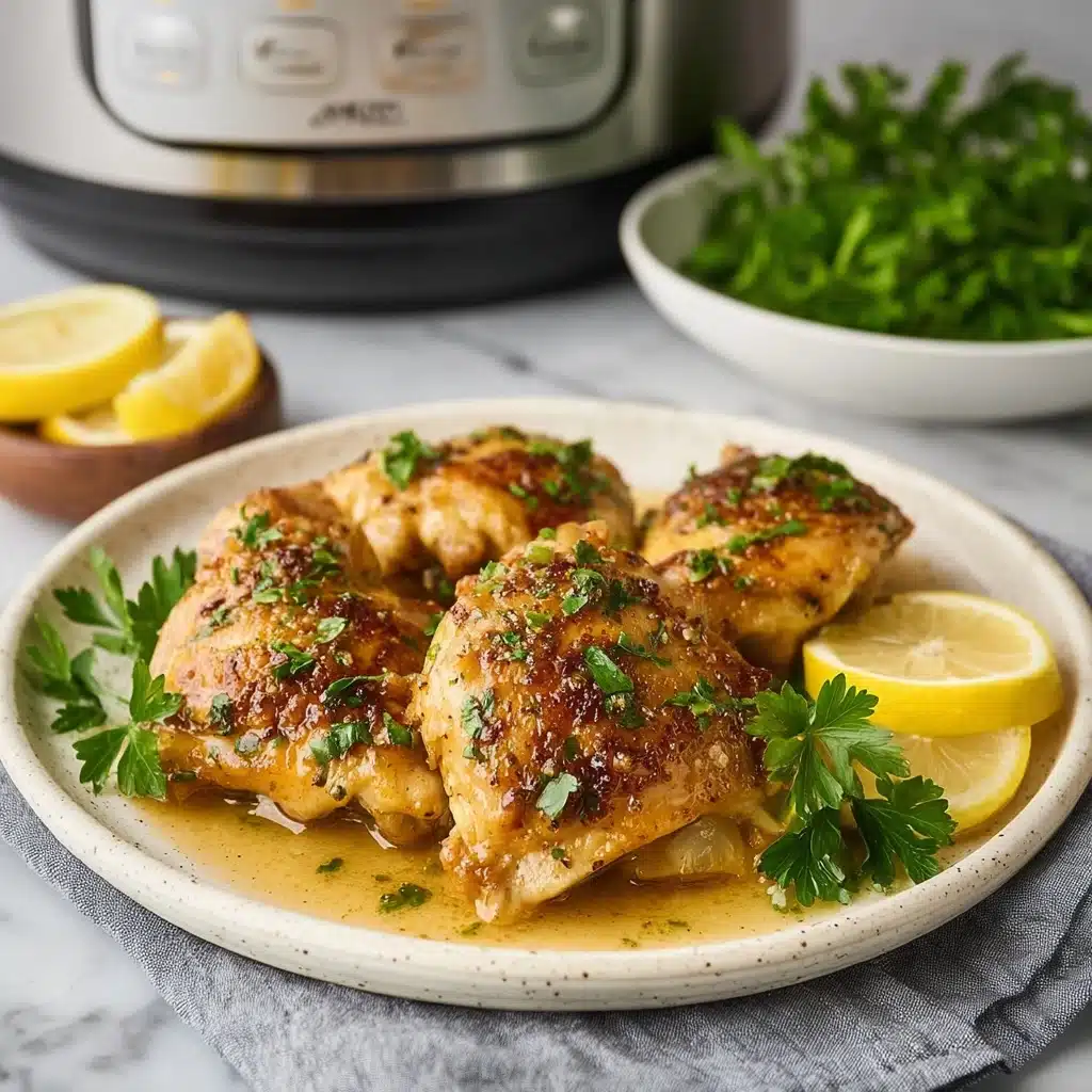 Crockpot Lemon Garlic Chicken Recipe - Recipe Image