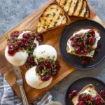 Burrata with Balsamic Cherries and Basil Recipe