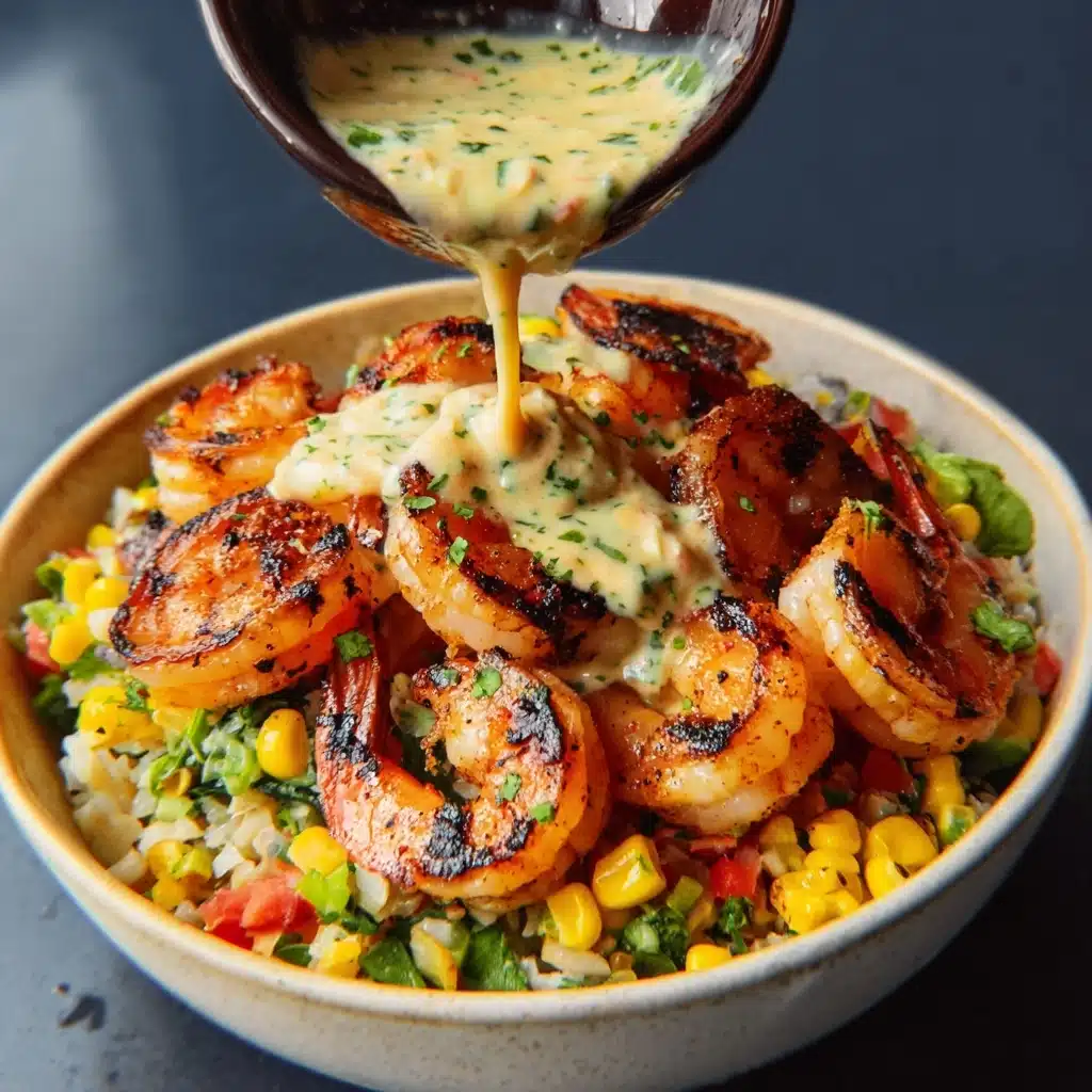 Corn Salsa & Creamy Garlic Sauce Recipe - Recipe Image