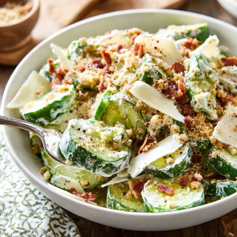 Cucumber Caesar Salad Recipe