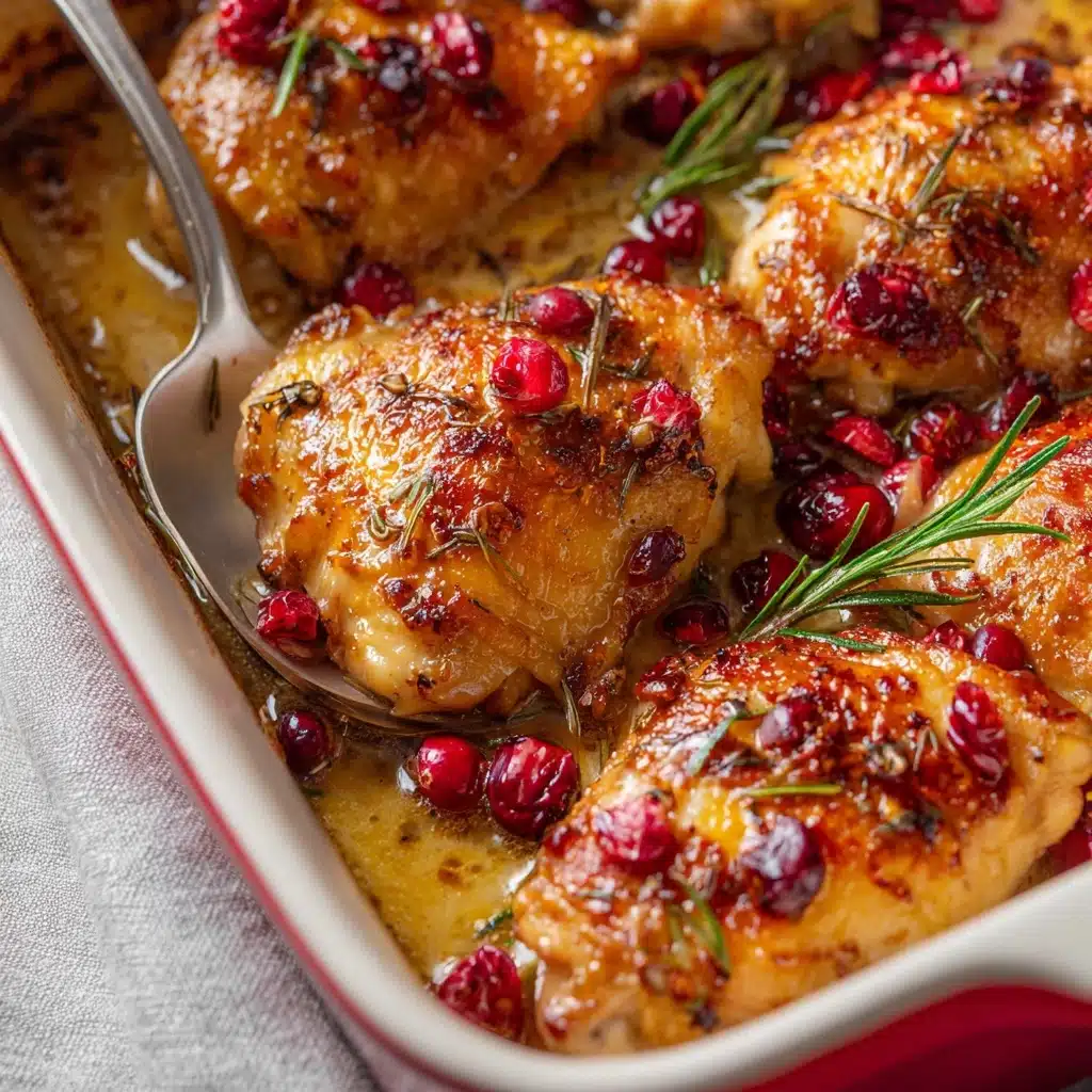 One-Pan Cranberry Rosemary Chicken Recipe - Recipe Image