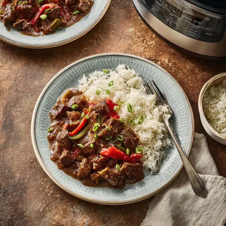 Slow Cooker Pepper Steak Recipe